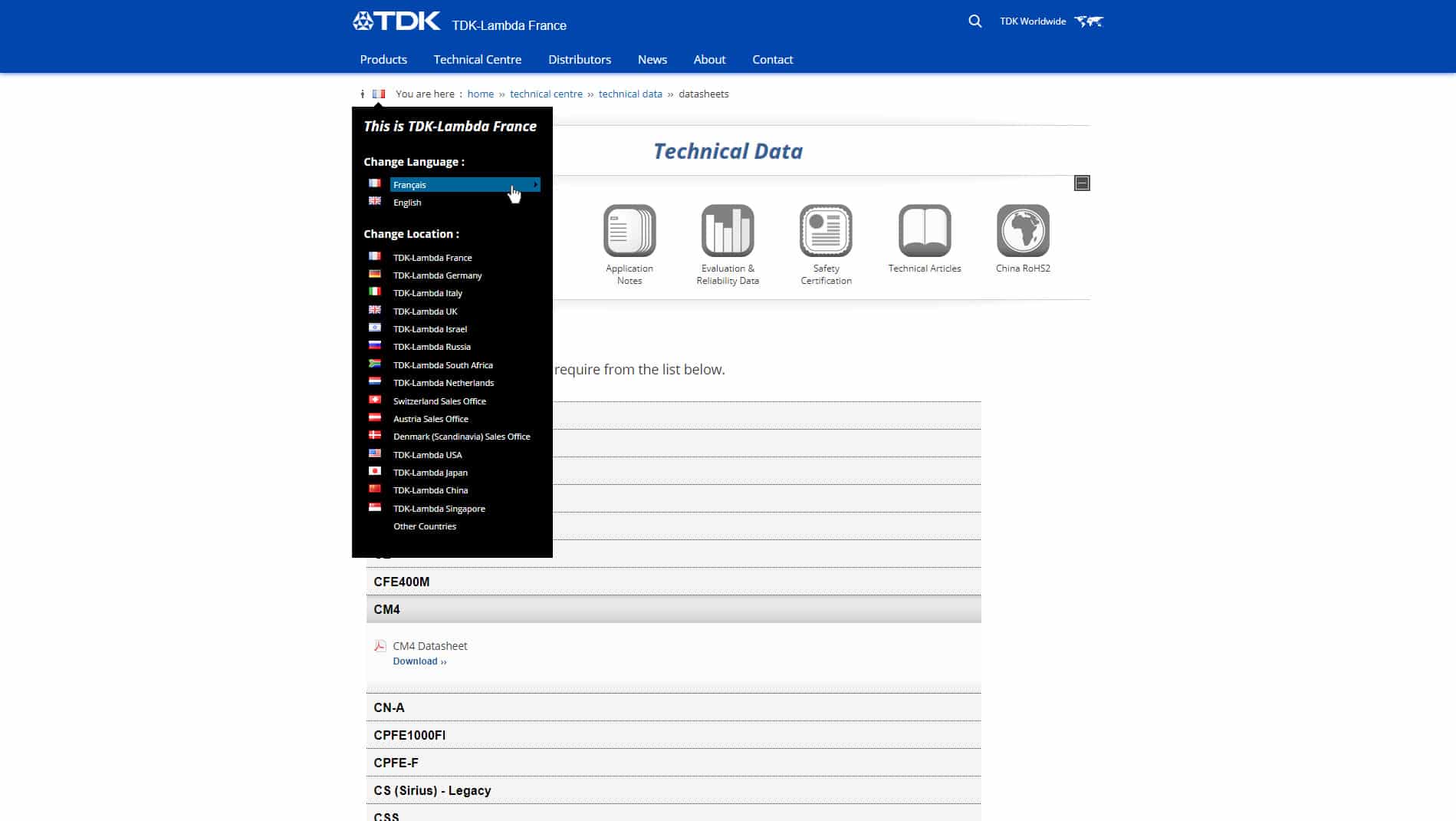 TDK-Lambda screenshot (click to enlarge)