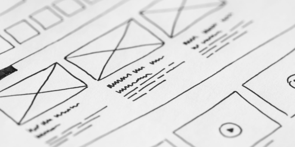 Wireframe for a software project